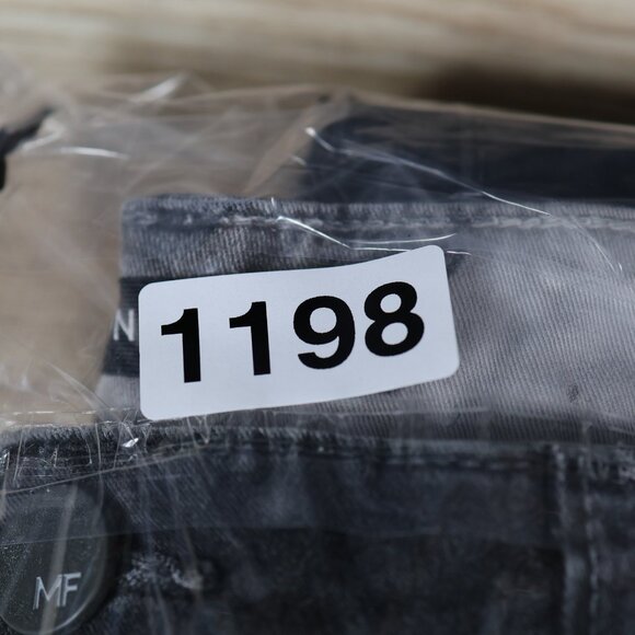 Monfrere Clint Jeans Mens 36 Black Aged Coated Steel Japanese Denim Straight USA - Picture 13 of 13